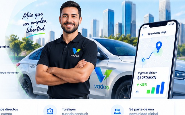 Conductor Vadoo con aplicación de movilidad